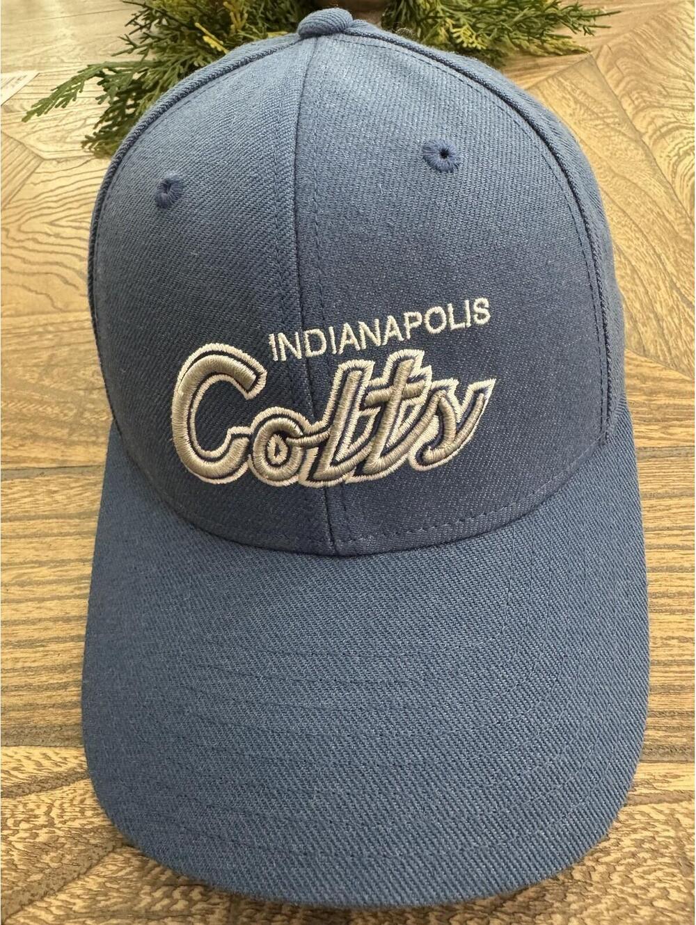 Indianapolis Colts Reebok NFL Adjustable Baseball Cap Hat Blue One Size